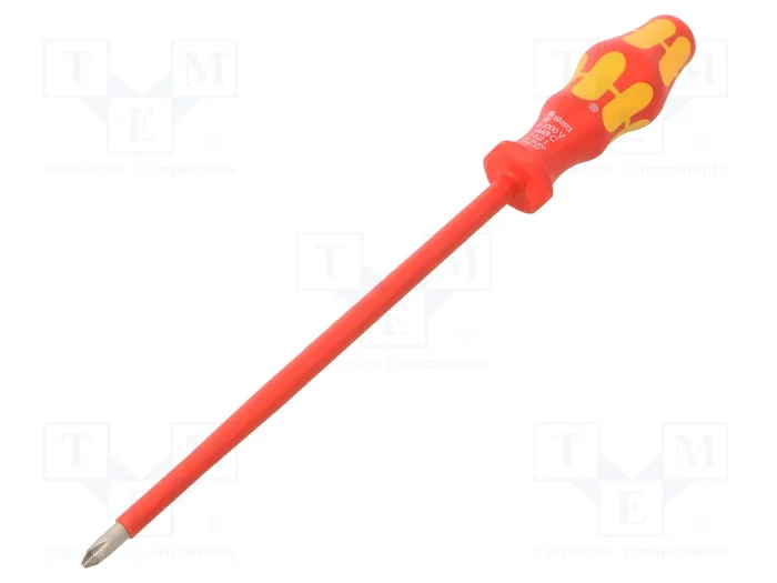 WERA Destornillador aislado Phillips PH2 punta de 200mm WERA Destornillador aislado Phillips PH2 punta de 200mm