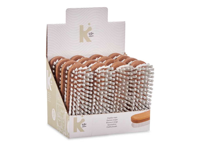 Arte Regal Cepillo Plástico Ropa Blanco Grande 5.5x4x17.5 cm (Set de 32)