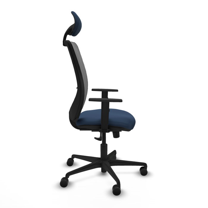 PIQUERAS Y CRESPO Silla de oficina Zulema con mecanismo Sincro, Azul marino y Gris PIQUERAS Y CRESPO Silla de oficina Zulema con mecanismo Sincro, Azul marino y Gris