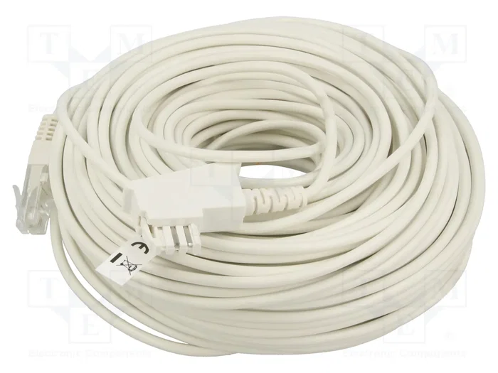 GOOBAY Cable telefónico RJ45 y TAE F de 40m GOOBAY Cable telefónico RJ45 y TAE F de 40m