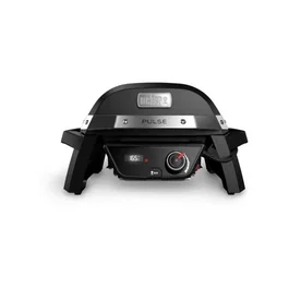 Weber Barbacoa Eléctrica Grill Pulse 1000, Tanque Aluminio Fundido, Rejillas Hierro Esmaltado Negro, 1-8 KW, IGrill