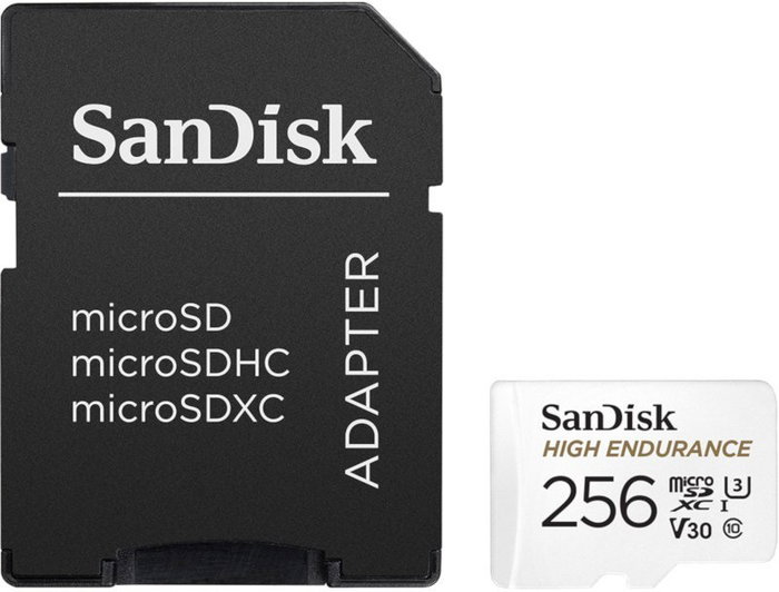 Sandisk High Endurance 256 GB MicroSDXC con Adaptador