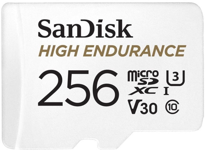 Sandisk High Endurance 256 GB MicroSDXC con Adaptador