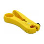 DeLOCK 86478 - Pelacables para cables de 3,5 a 9,0 mm, color amarillo, 111 x 66 x 22 mm