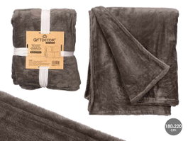 Giftdecor Manta Sedalina Gris Oscuro 180x220 cm 100% Poliester (Set de 6)
