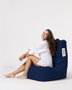 Atelier Del Sofa Puf de Jardín Dark Blue, Comodidad y Estilo Exterior, Tejido Poliéster, 60x90x35 cm Asiento, Resistente al Agua, Espuma EPS Reciclado
