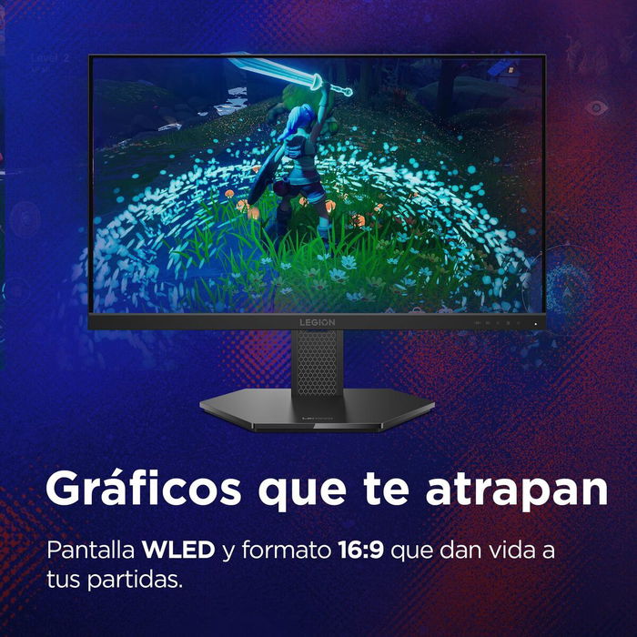 Lenovo Monitor Gaming 24-10 23,8" Full HD IPS 240Hz 0,5ms AMD FreeSync Premium HDMI DisplayPort