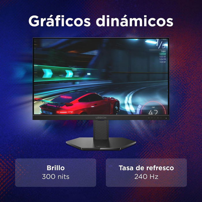 Lenovo Monitor Gaming 24-10 23,8" Full HD IPS 240Hz 0,5ms AMD FreeSync Premium HDMI DisplayPort