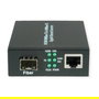 VALUE 21.99.1199 Convertidor Ethernet Gigabit RJ-45 a SFP LC, 1000 Mbit/s, Compatible con 10Base-T/100Base-TX/1000Base-TX/1000Base-X/100Base-FX, IEEE 802.3, Negro