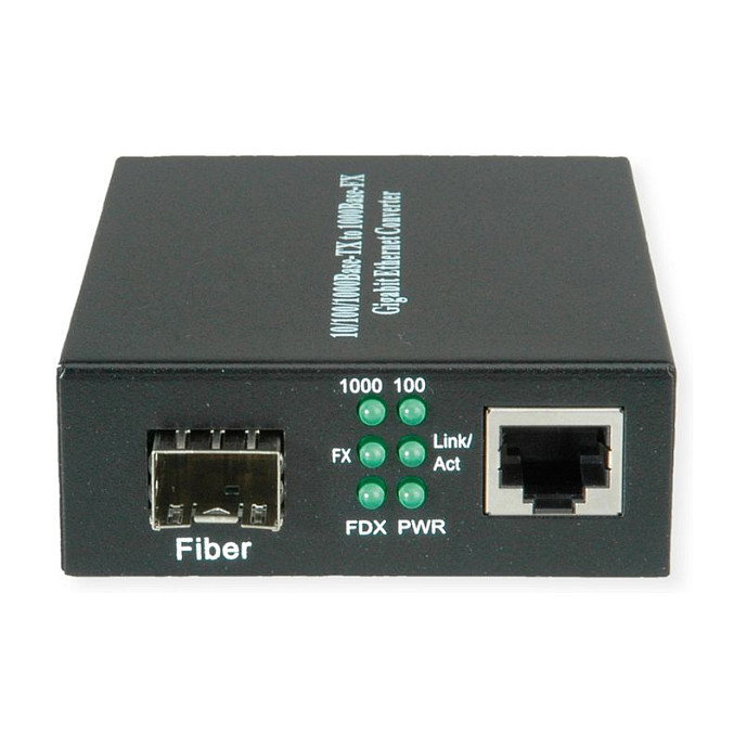 VALUE Convertidor de medios Gigabit Ethernet RJ-45 a SFP 21.99.1199