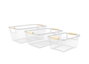 Confortime Cesta Metal Organizador 37 cm x 23 cm x 16 cm (8 Unidades)