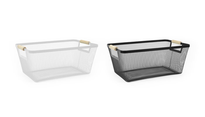 Confortime Cesta Metal Organizador 37 cm x 23 cm x 16 cm (8 Unidades)