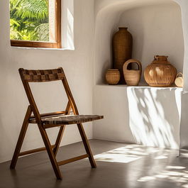 Silla Plegable Natural Madera Contract 51 X 60 X 80,50 cm