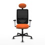 PIQUERAS Y CRESPO Silla de oficina Zulema Naranja y Negro