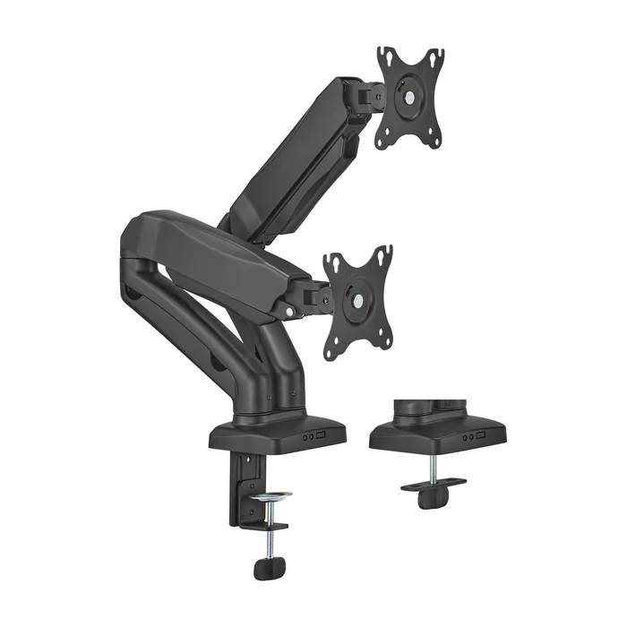 AISENS - SOPORTE DE MESA PRO CONTRAPESO GIRATORIO E INCLINABLE PARA MONITOR/TV 9KG (3 PIVOTES, 2 BRAZOS) DE 17-32, NEGRO AISENS - SOPORTE DE MESA PRO CONTRAPESO GIRATORIO E INCLINABLE PARA MONITOR/TV 9KG (3 PIVOTES, 2 BRAZOS) DE 17-32, NEGRO