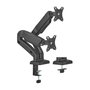 Aisens Soporte de Mesa Pro para 2 Monitores/TV 17-32 Pulgadas, Negro