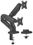 Aisens Soporte de Mesa Pro para 2 Monitores/TV 17-32 Pulgadas, Negro