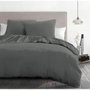 Home Linge Passion Juego de edredón de 3 piezas - Gris antracita - 220 x 240 cm