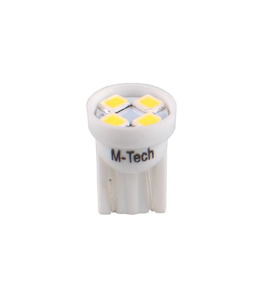 M-Tech L017 W - W5 W 4XSmd3528 Blanco Lámpara LED para Coche Interior Posición Matricula 12V