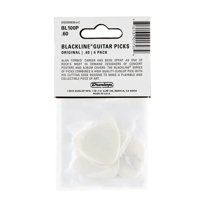 Dunlop Púas Alan Forbes 0,73 mm (pack de 6) Dunlop Púas Alan Forbes 0,73 mm (pack de 6)