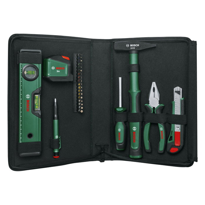 Bosch Juego de herramientas manuales universales 25 piezas Bosch Juego de herramientas manuales universales 25 piezas