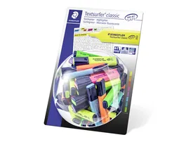 Staedtler Rotulador Textsurfer Classic 364 Fluorescente Neon Expositor 100 Unidades Colores Surtidos