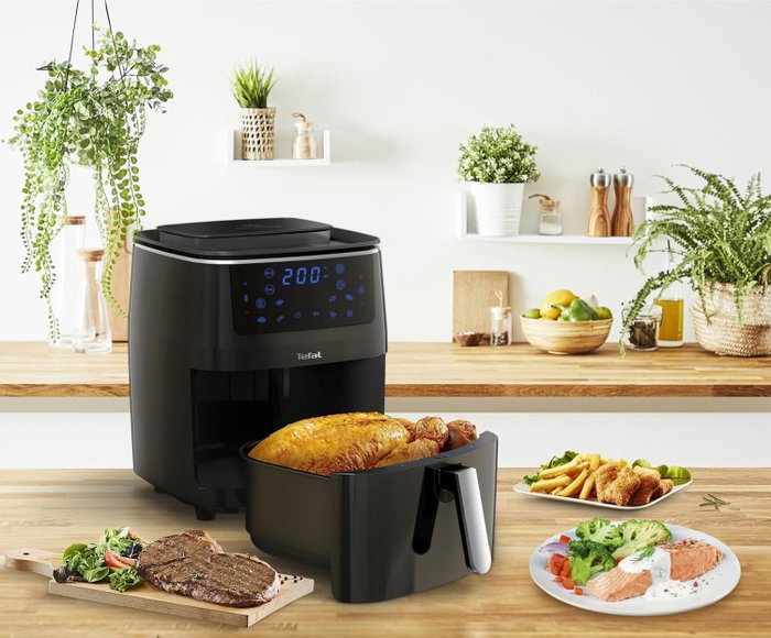 Tefal Easy Fry Grill & Steam FW2018, Freidora de aire con Parrilla y Vapor, 6,5 L, Negro Tefal Easy Fry Grill & Steam FW2018, Freidora de aire con Parrilla y Vapor, 6,5 L, Negro