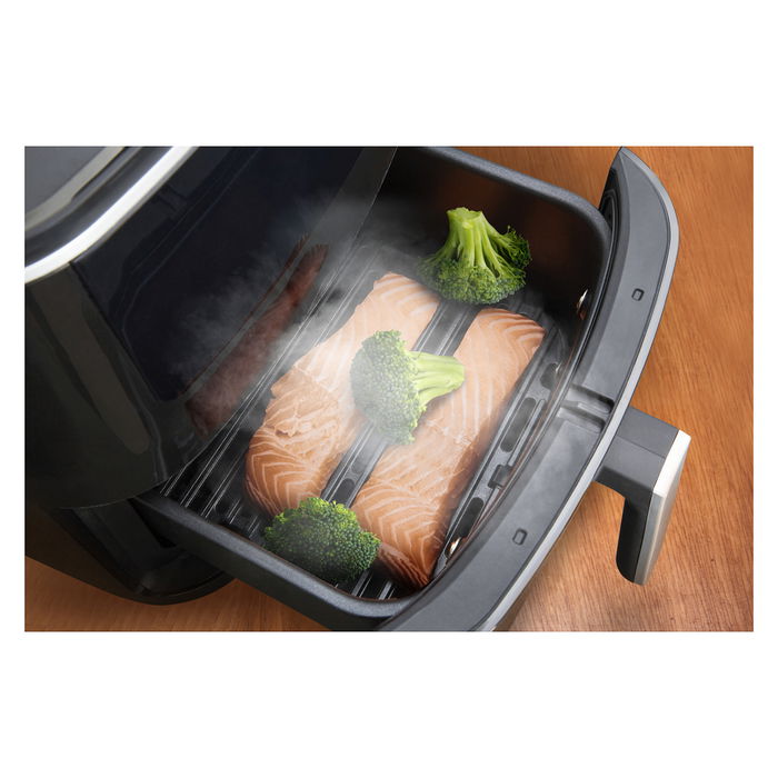 Tefal Easy Fry Classic Freidora de Aire Caliente con Función Grill y Vapor, 1.6L, 1700W, 7 Programas, 80-200°C, Temporizador 60 min, Negro, FW2018