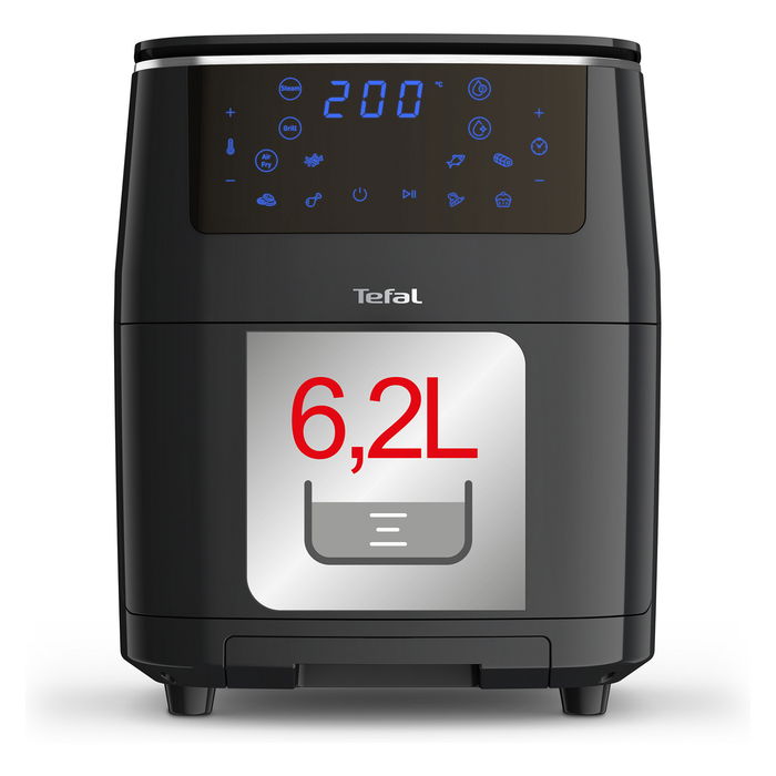 Tefal Easy Fry Classic Freidora de Aire Caliente con Función Grill y Vapor, 1.6L, 1700W, 7 Programas, 80-200°C, Temporizador 60 min, Negro, FW2018