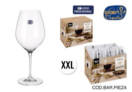 Bohemia Copa de vino MAGNA XXL 650ml, pack de 24 unidades