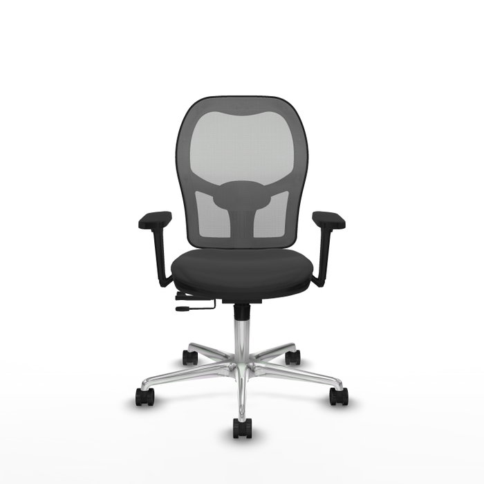 PIQUERAS Y CRESPO Silla de oficina Jorquera Gris con mecanismo Sincro/Traslack