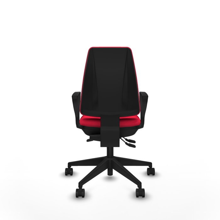 PIQUERAS Y CRESPO Silla de oficina Elche, mecanismo Asincro, Tela Roja PIQUERAS Y CRESPO Silla de oficina Elche, mecanismo Asincro, Tela Roja