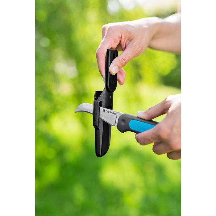 Gardena 12211-20 Cuchillo Veggiecut para Cosechar, Limpiar y Pelar Verduras, Acero Inoxidable