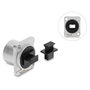 DeLOCK 91174 Módulo Keystone MPO Hembra a Hembra Plata