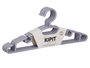 KIPIT Set de 24 Perchas de Plástico en Colores Neutros