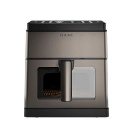 Aiwa KUMADAI AFR-8000 - Freidora de Aire sin Aceite 8L, 1800W, 12 Programas, Digital, Acero Inoxidable, 80-200ºC, Función Deshidratar