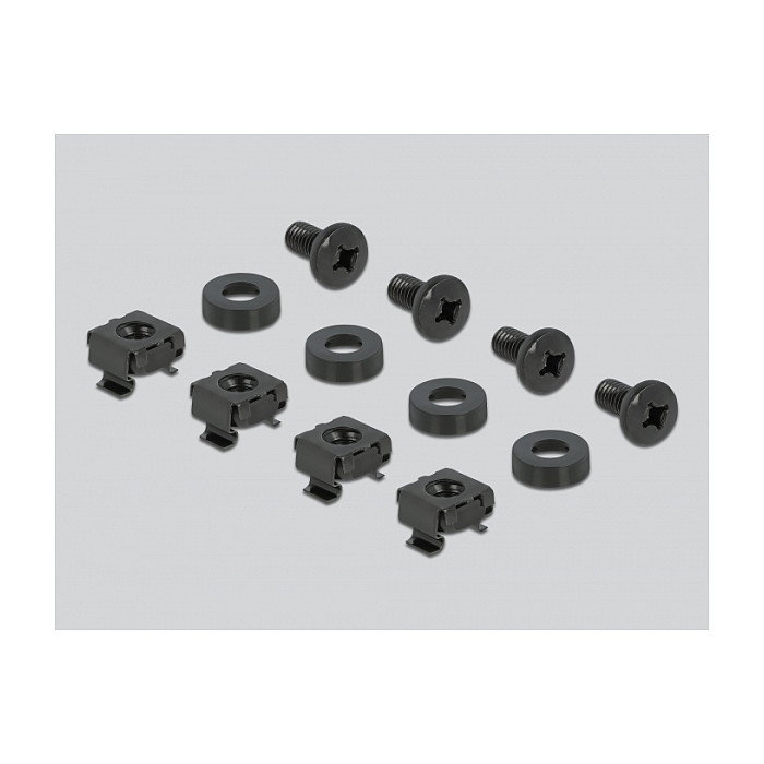 DeLOCK Panel de gestión de cables 19 pulgadas con 2 aberturas, 1U, Negro DeLOCK Panel de gestión de cables 19 pulgadas con 2 aberturas, 1U, Negro