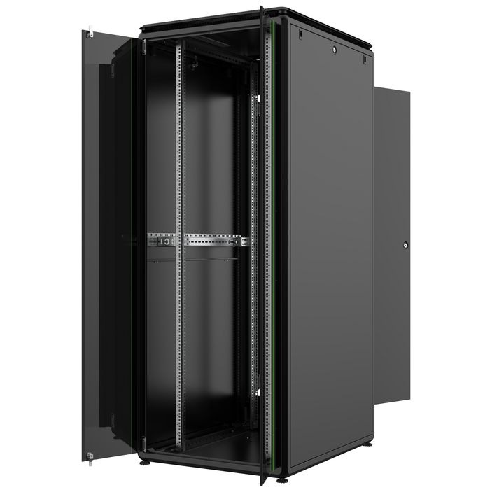 Lanview Armario Rack 19 Pulgadas 42U Independiente con Puerta de Vidrio, 800 mm x 1000 mm x 2053 mm (Ancho x Profundidad x Alto) Lanview Armario Rack 19 Pulgadas 42U Independiente con Puerta de Vidrio, 800 mm x 1000 mm x 2053 mm (Ancho x Profundidad x Alto)