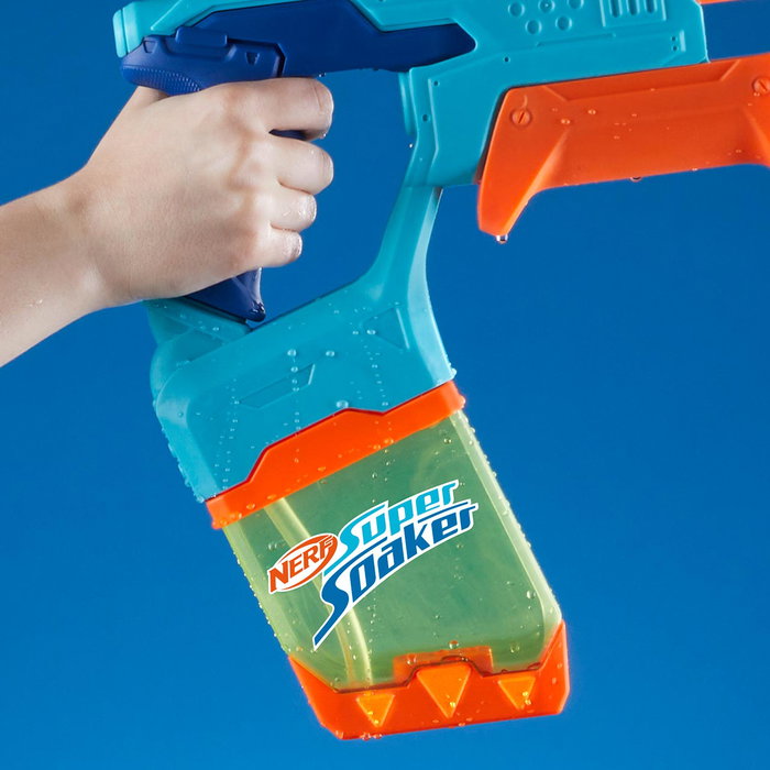 Hasbro Nerf Super Soaker Dunk Fill Doble G0995, Pack de 2 Lanzadores de Agua para Exterior, 300 ml por Tanque