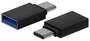 AISENS Mini Adaptador Aluminio USB 3.2 Gen1 3A Negro (USB-C Macho a USB-A Hembra)