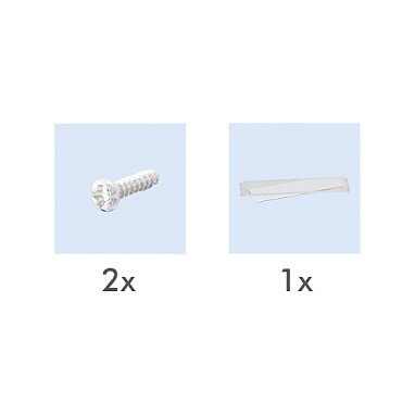 LogiLink Placa de pared Keystone para 2 módulos, proyectada, UP/50, blanco puro