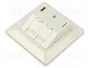 LOGILINK Logilink Keystone Faceplate para 2 módulos, NK4081, Blanco