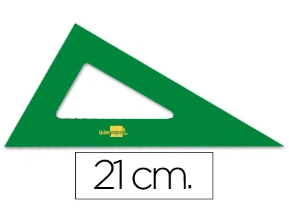 Liderpapel Cartabón de Acrílico Verde 21 cm Liderpapel Cartabón de Acrílico Verde 21 cm