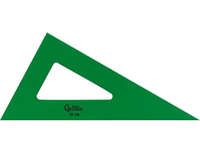 Liderpapel Cartabón de Acrílico Verde 21 cm Liderpapel Cartabón de Acrílico Verde 21 cm