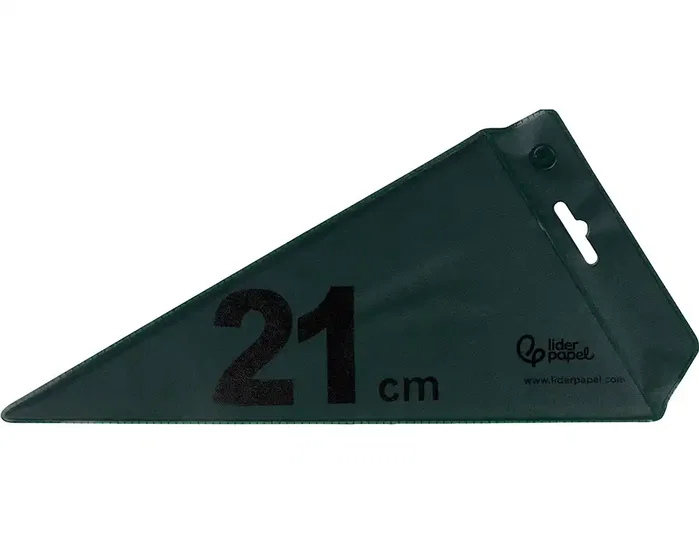 Liderpapel Cartabón de Acrílico Verde 21 cm Liderpapel Cartabón de Acrílico Verde 21 cm