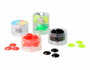 Innspiro Set de Gemas Decorativas Acrílicas Círculo Colores Fluor 18mm 100u Aprox