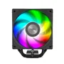 NOX Hummer H-500 Refrigerador de Aire para CPU 12 cm con LED, Soportes Intel LGA 1150-1851 y AMD AM4/AM5, 2200 RPM, Negro