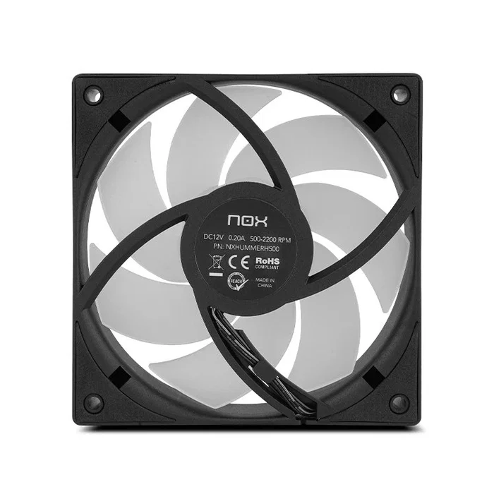 NOX Hummer H-500 Refrigerador de Aire para CPU 12 cm con LED, Soportes Intel LGA 1150-1851 y AMD AM4/AM5, 2200 RPM, Negro NOX Hummer H-500 Refrigerador de Aire para CPU 12 cm con LED, Soportes Intel LGA 1150-1851 y AMD AM4/AM5, 2200 RPM, Negro