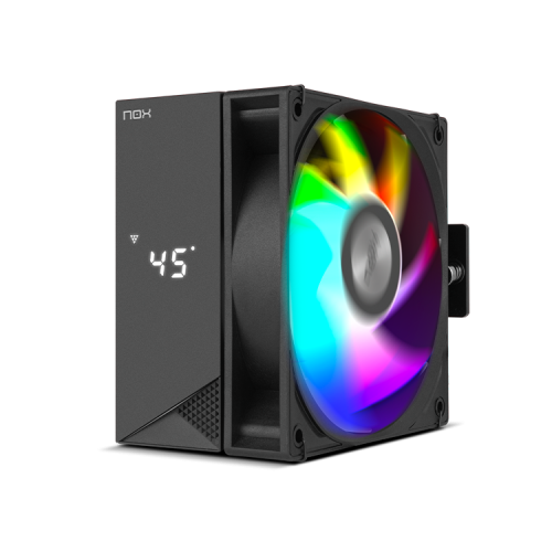 Nox Hummer H-500 Disipador de CPU con Ventilador ARGB de 120 mm y Pantalla Digital Nox Hummer H-500 Disipador de CPU con Ventilador ARGB de 120 mm y Pantalla Digital