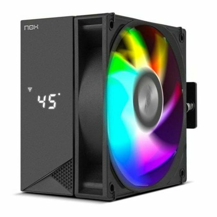 Nox Hummer H-500 Disipador de CPU con Ventilador ARGB de 120 mm y Pantalla Digital Nox Hummer H-500 Disipador de CPU con Ventilador ARGB de 120 mm y Pantalla Digital